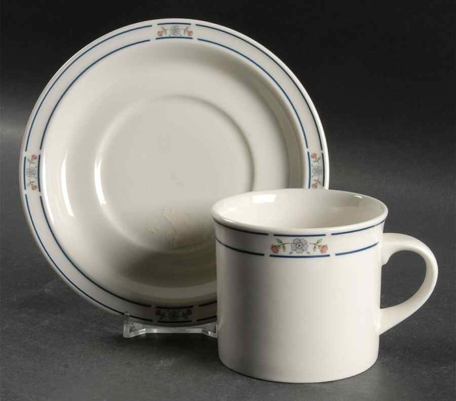Atrium Flat Cup & Saucer Set by Royal Doulton-1