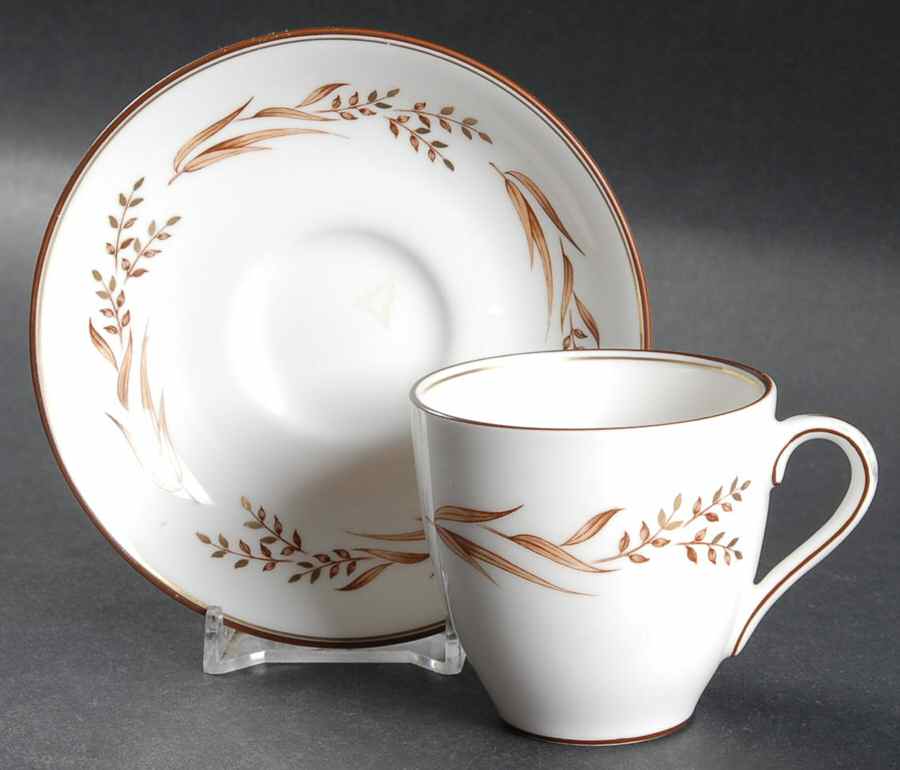 Autumn Breezes Flat Demitasse Cup & Saucer Set by Royal Doulton-1