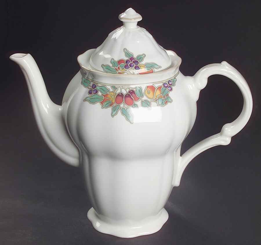 Autumn Fruits Coffee Pot & Lid by Royal Doulton-1