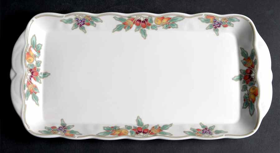 Autumn Fruits Large Sandwich Tray by Royal Doulton-1