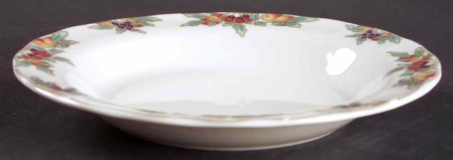 Autumn Fruits Rim Soup Bowl by Royal Doulton-1