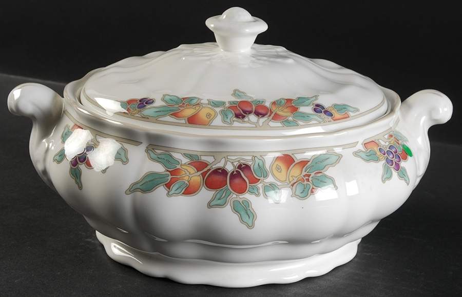 Autumn Fruits Round Covered Vegetable by Royal Doulton-1