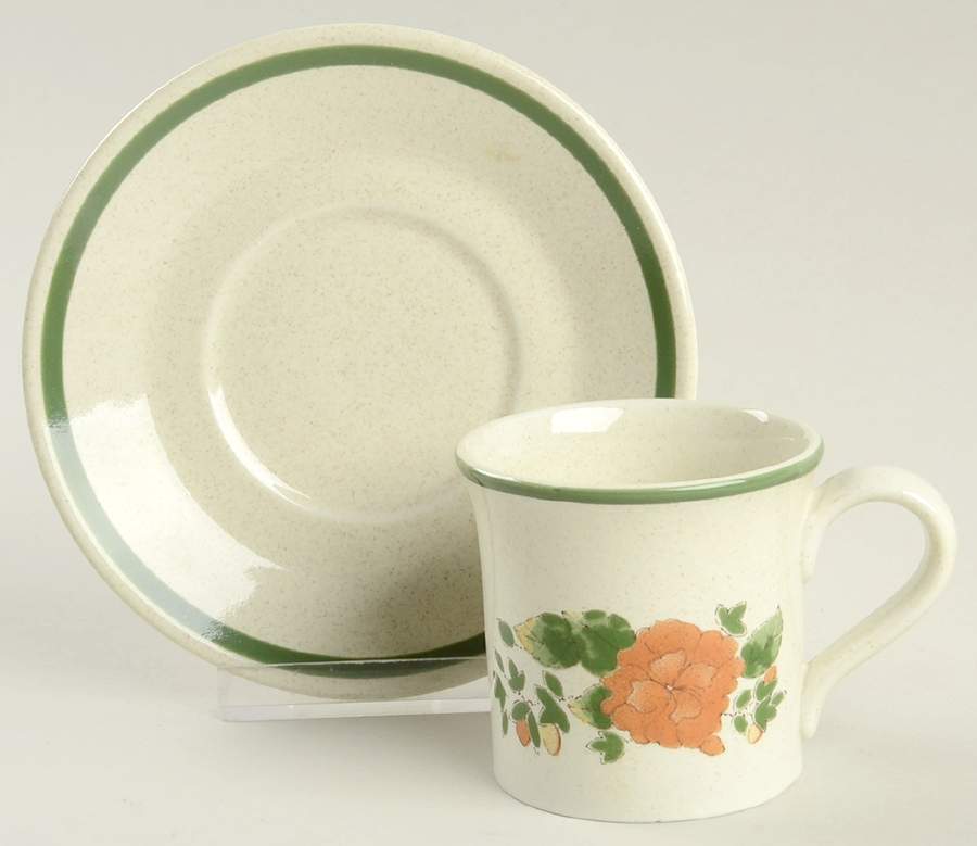 Autumn Morn Flat Demitasse Cup & Saucer Set by Royal Doulton-1