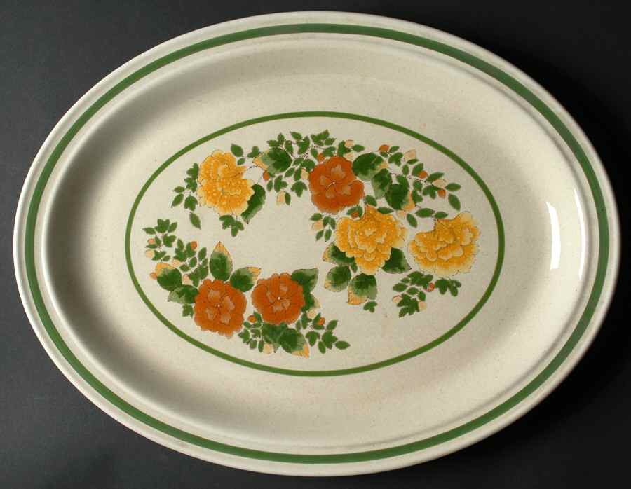 Autumn Morn 16" Oval Serving Platter by Royal Doulton-1