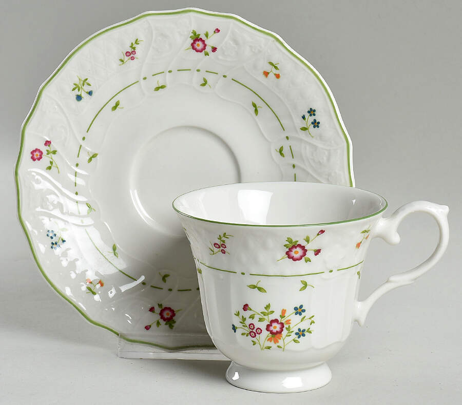 Avignon Footed Cup & Saucer Set by Royal Doulton-1