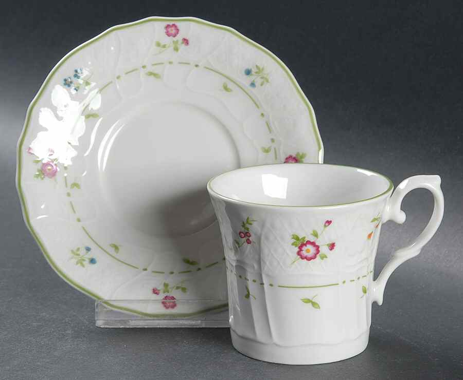 Avignon Flat Demitasse Cup & Saucer Set by Royal Doulton-1