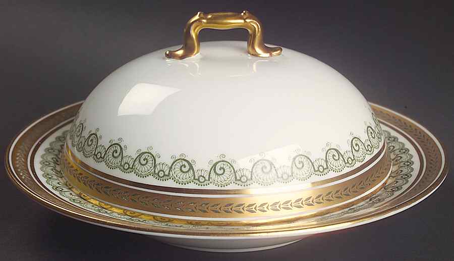 Avondale Round Covered Butter with Strainer by Royal Doulton-1
