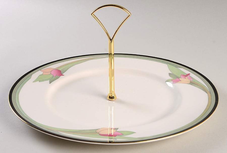 Awakening Round Serving Plate with Handle (DP) by Royal Doulton-1