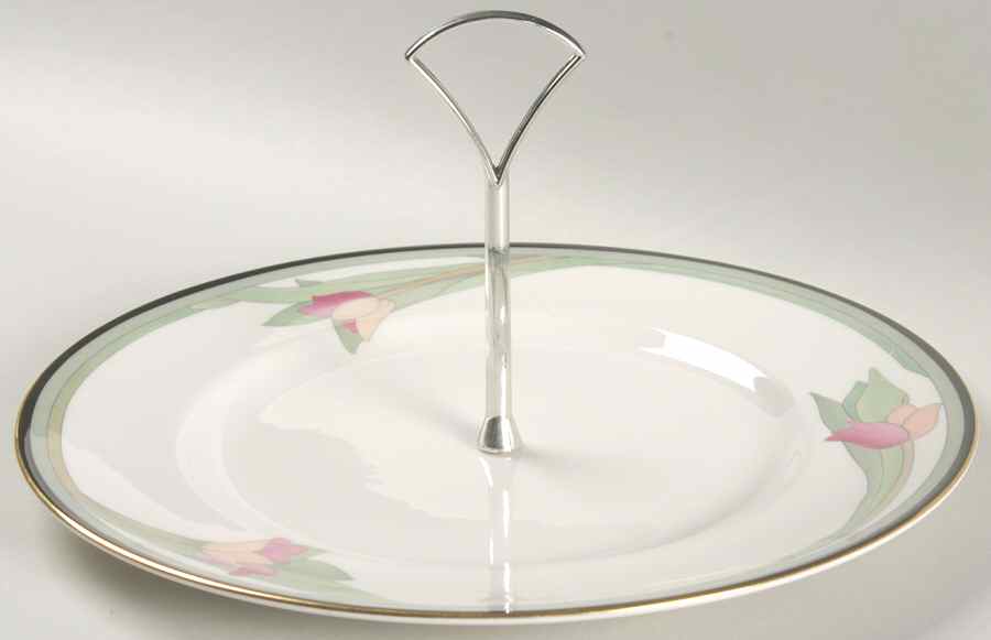 Awakening Round Serving Plate with Handle (DP) by Royal Doulton-1