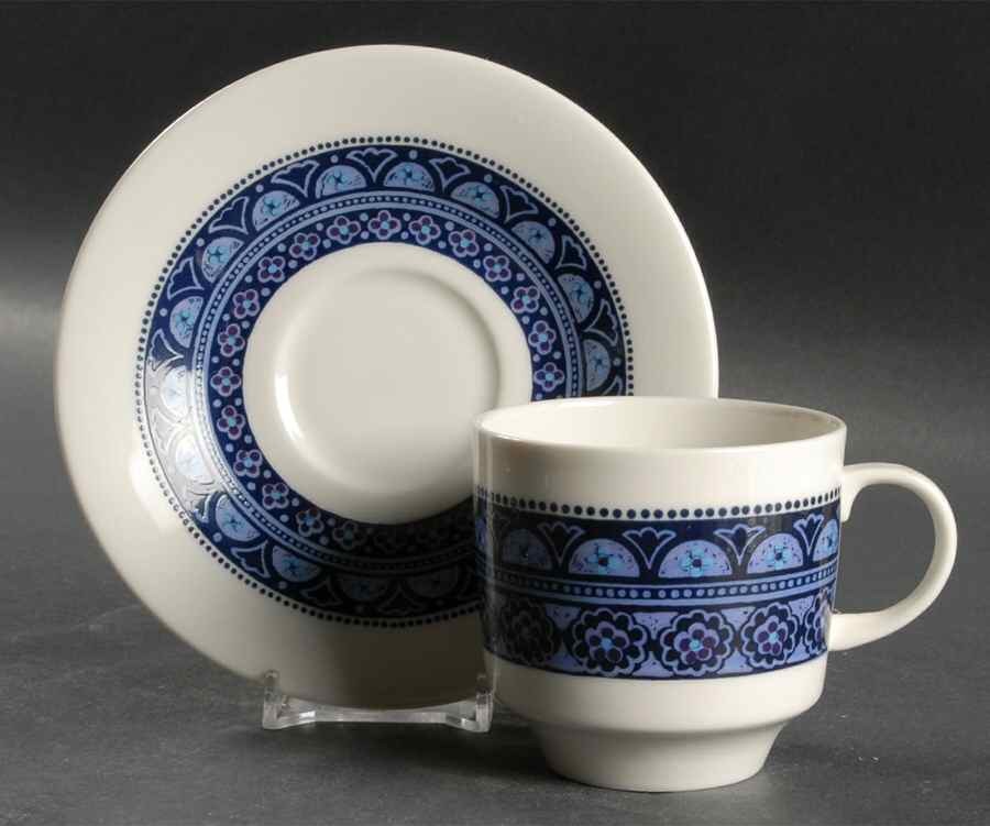 Babylon Flat Cup & Saucer Set by Royal Doulton-1