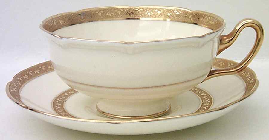 The Balmoral Footed Cup & Saucer Set by Royal Doulton-1