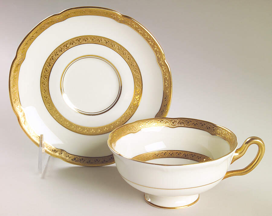 The Balmoral Footed Cup & Saucer Set by Royal Doulton-1