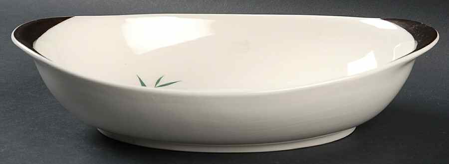 Bamboo 10" Oval Vegetable Bowl by Royal Doulton-1