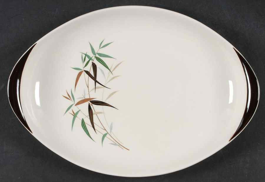 Bamboo 12" Oval Serving Platter by Royal Doulton-1
