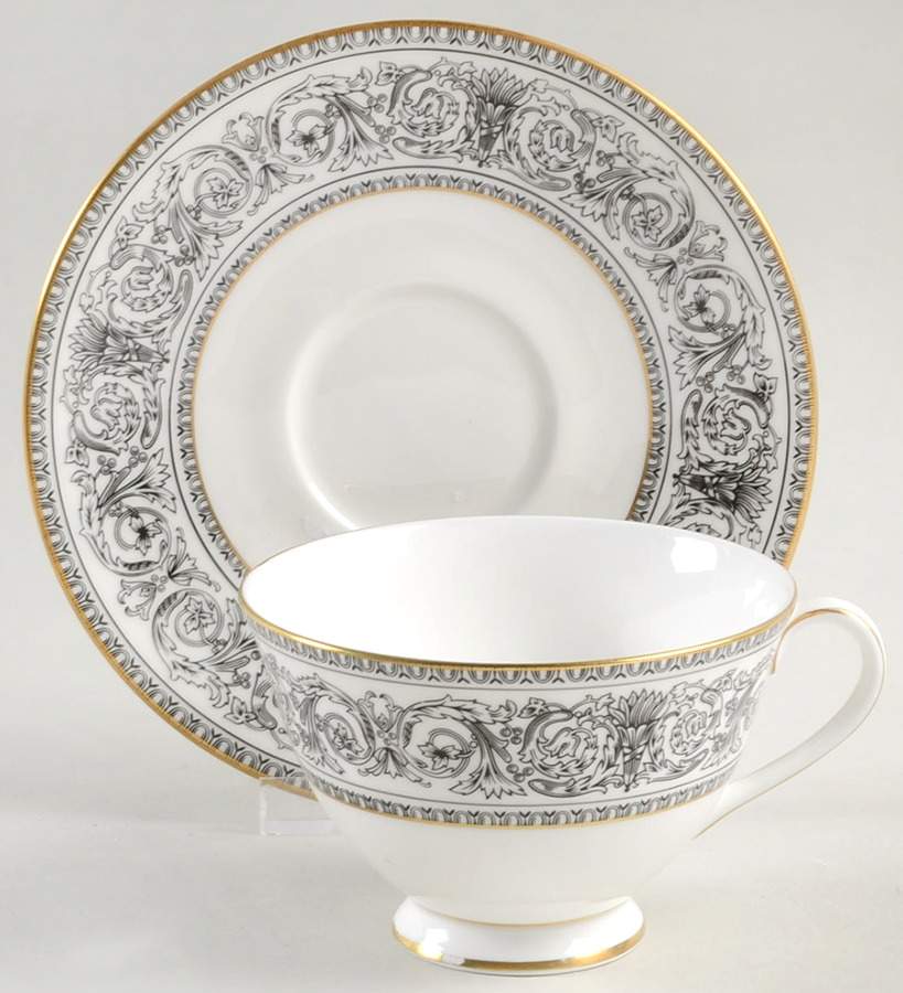 Baronet Footed Cup & Saucer Set by Royal Doulton-1