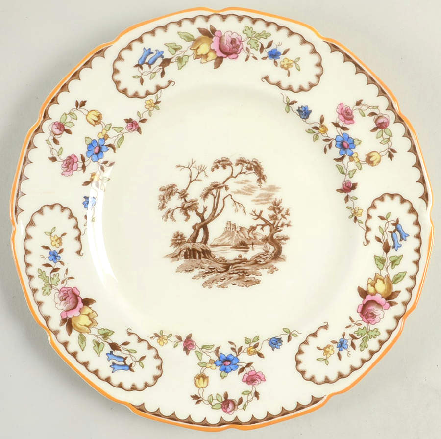 The Beaufort (Center Design) Salad Plate by Royal Doulton-1