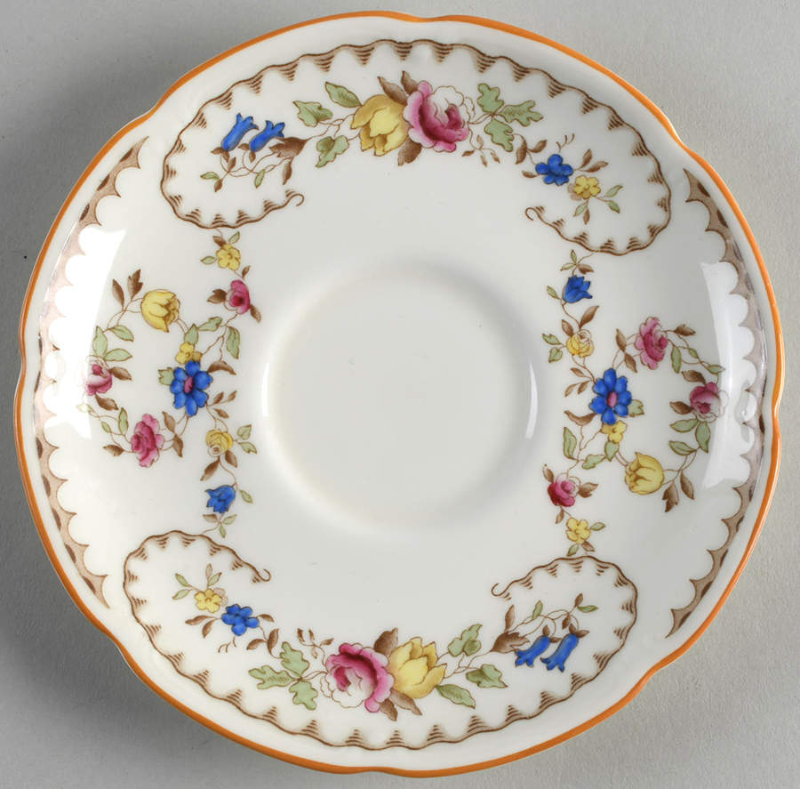 The Beaufort (Center Design) Saucer for Footed Cup by Royal Doulton-1