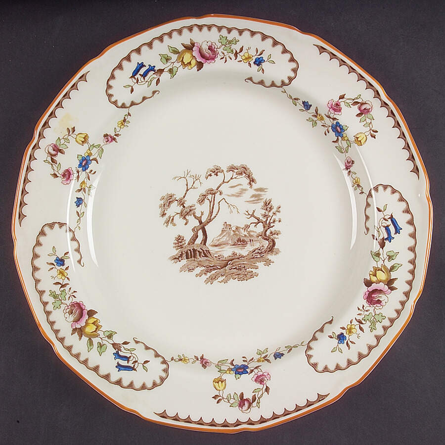 The Beaufort (Center Design) 12" Chop Plate (Round Platter) by Royal Doulton-1
