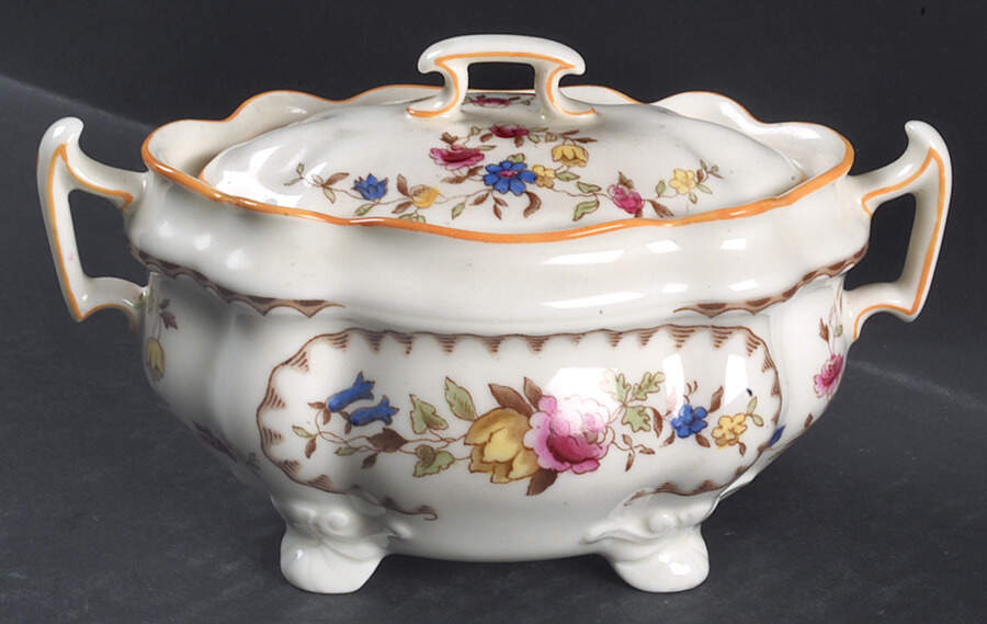 The Beaufort (Center Design) Sugar Bowl & Lid by Royal Doulton-1