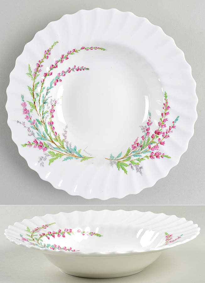Bell Heather (Scalloped, No Trim) Rim Soup Bowl by Royal Doulton-1
