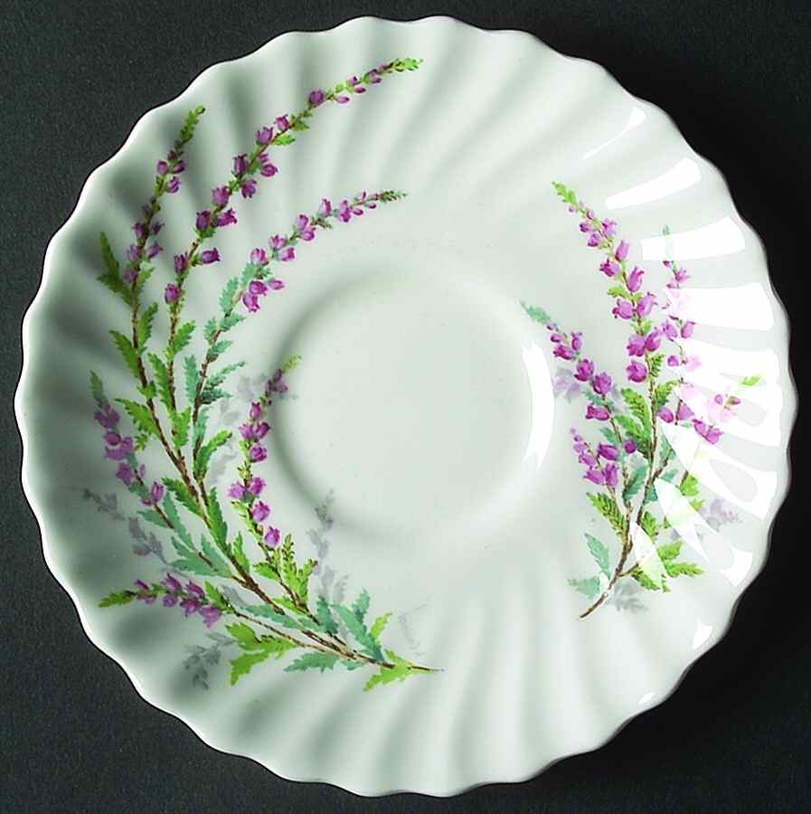 Bell Heather (Scalloped, No Trim) Saucer by Royal Doulton-1