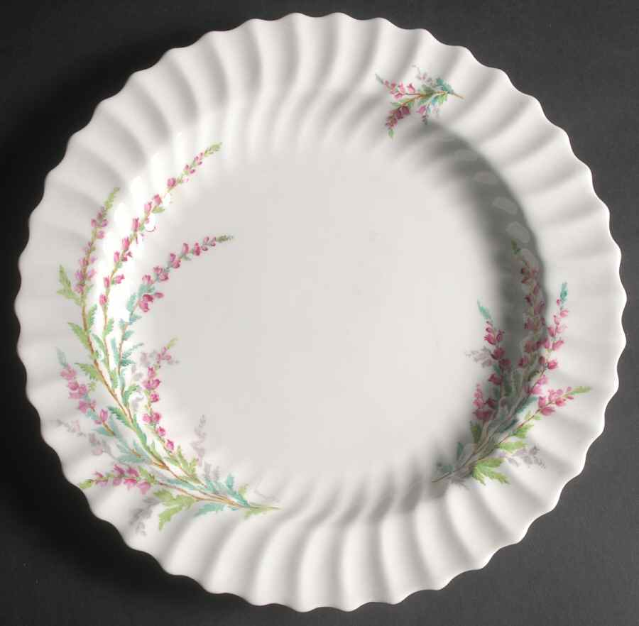 Bell Heather (Scalloped, No Trim) 12" Chop Plate (Round Platter) by Royal Doulton-1