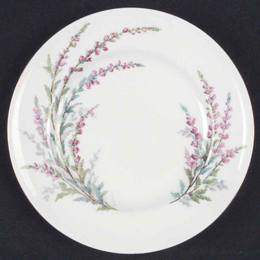 Bell Heather (Smooth, Gold Trim) Bread & Butter Plate by Royal Doulton-1