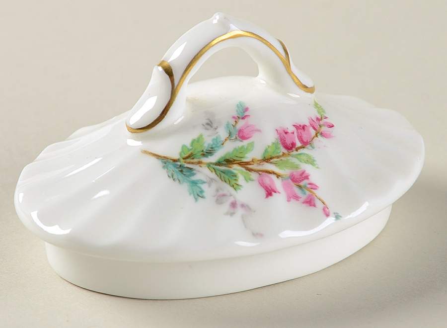 Bell Heather (Scalloped, Gold Trim) Lid for Sugar Bowl by Royal Doulton-1