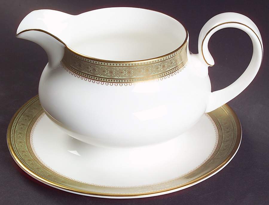 Belvedere Gravy Boat with Attached Underplate by Royal Doulton-1