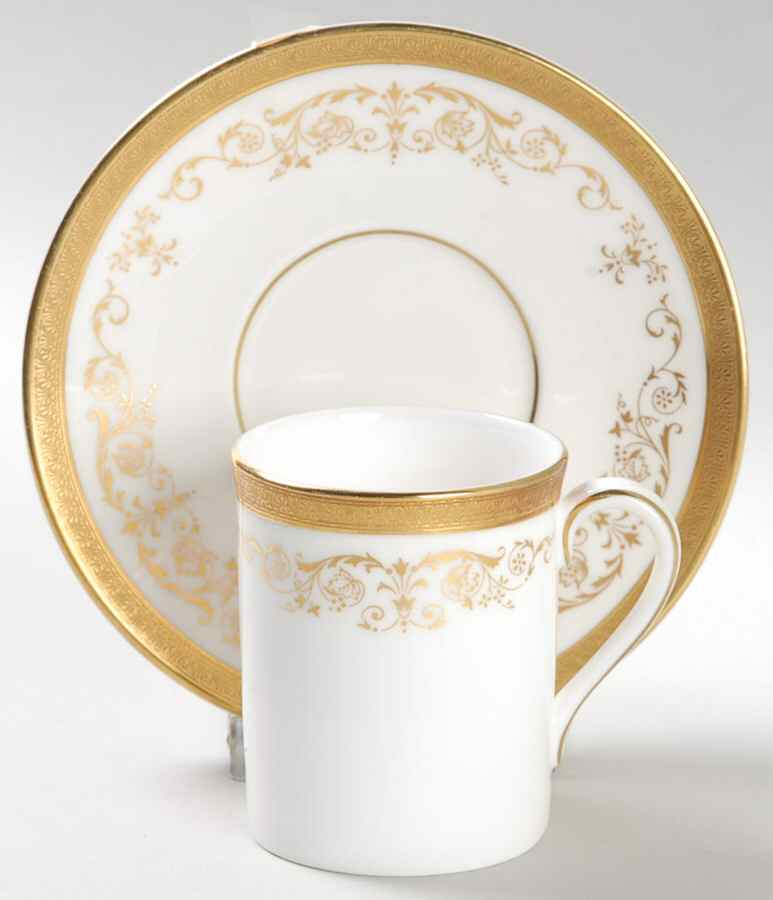 Belmont Flat Demitasse Cup & Saucer Set by Royal Doulton-1
