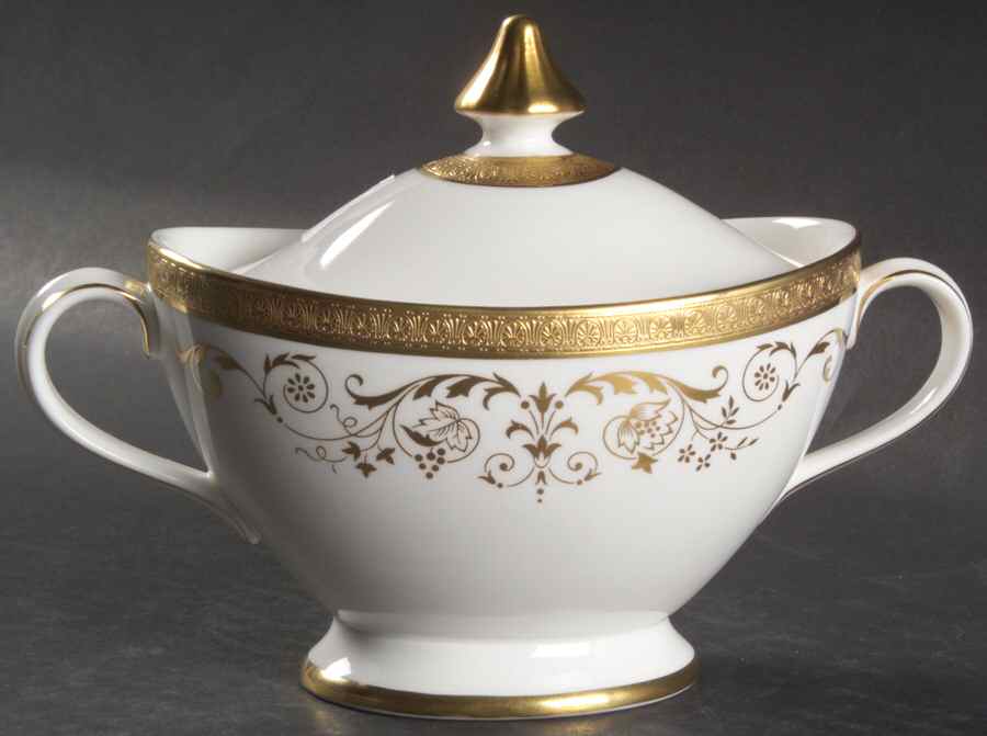 Belmont Sugar Bowl & Lid by Royal Doulton-1