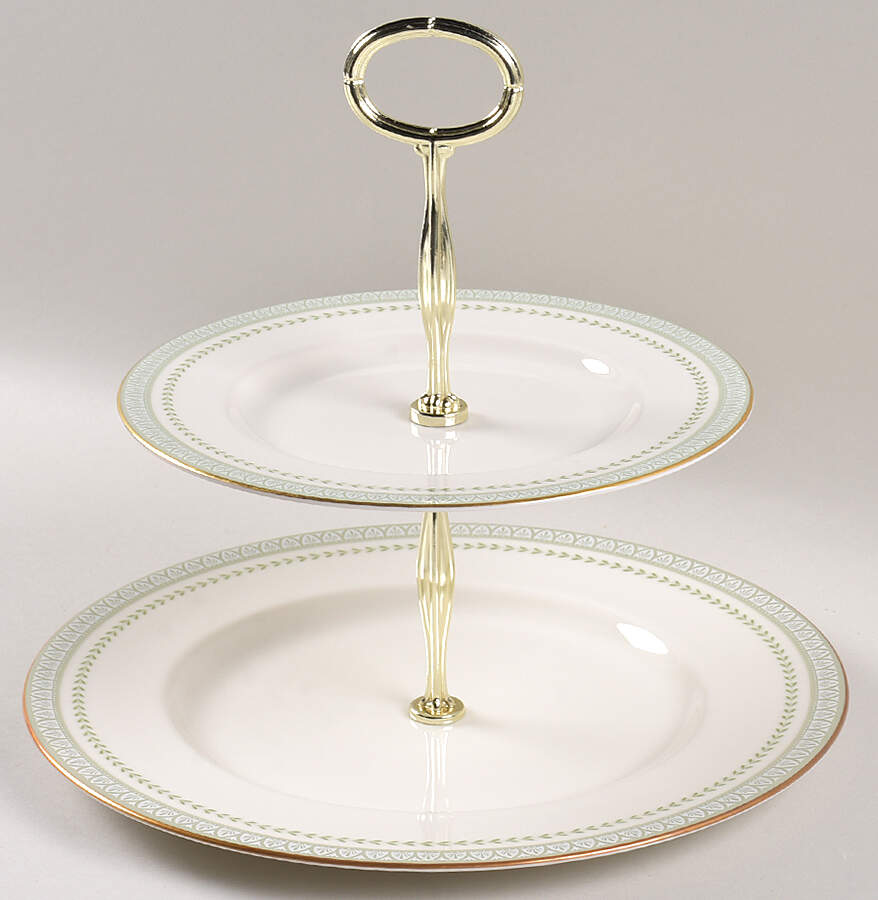 Berkshire 6 5/8"-10"  2 Tiered Serving Tray (Dp, Sp) HC by Royal Doulton-1