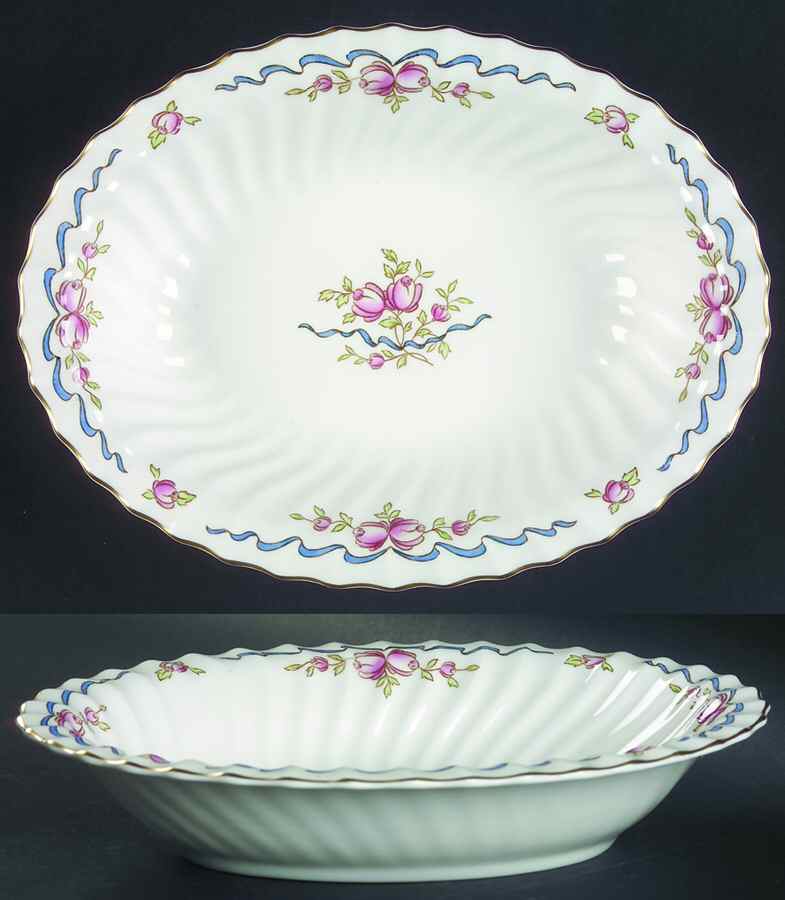 The Beverley 10" Oval Vegetable Bowl by Royal Doulton-1