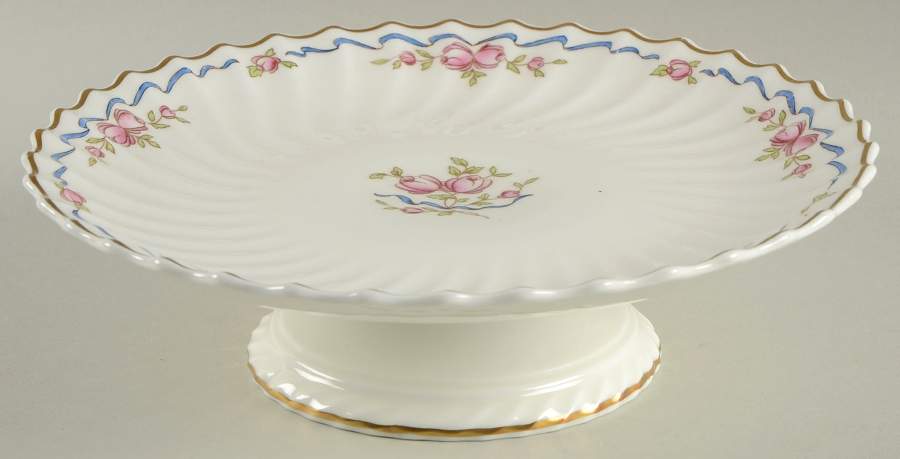 The Beverley 9" Diameter Pedestal Cake Stand by Royal Doulton-1