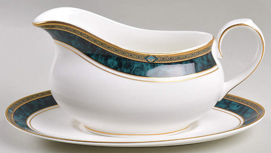 Biltmore 2001 Shape Gravy Boat & Underplate by Royal Doulton-1
