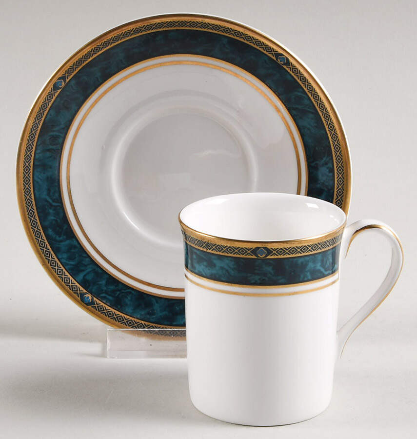 Biltmore Tall Footed Demitasse Cup and Saucer Set by Royal Doulton-1
