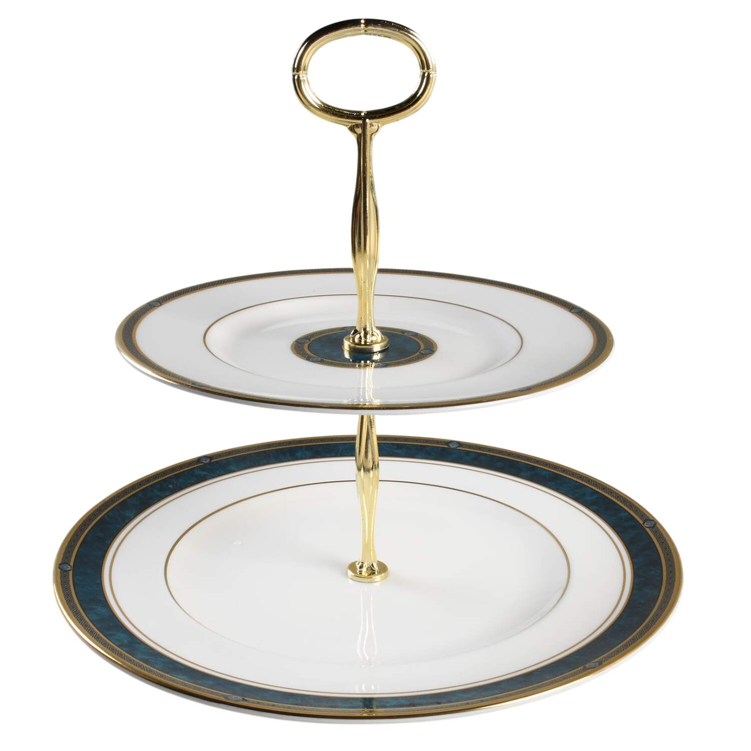 Biltmore 6 5/8"-10"  2 Tiered Serving Tray (Dp, Sp) HC by Royal Doulton-1