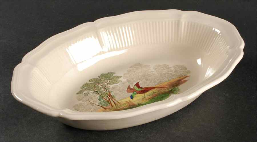 Birbeck Print 9" Oval Vegetable Bowl by Royal Doulton-1