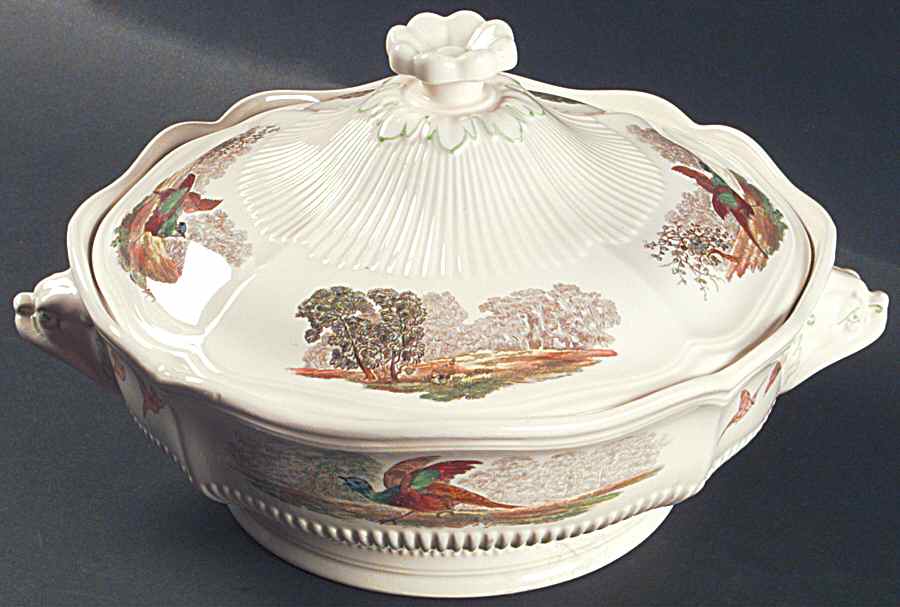 Birbeck Print Round Covered Vegetable by Royal Doulton-1