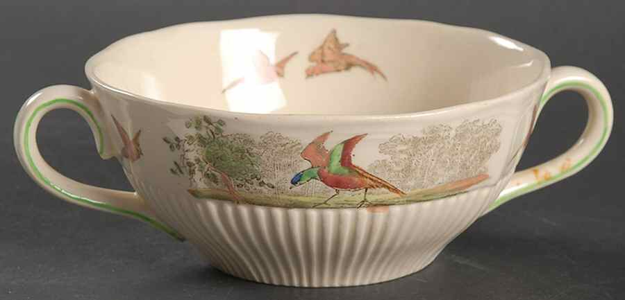 Birbeck Print Flat Cream Soup Bowl by Royal Doulton-1