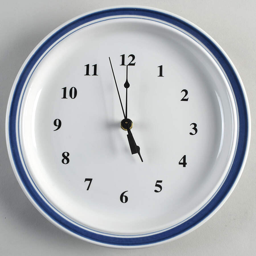 Biscay 1-2" depth  Clock Plate HC by Royal Doulton-1
