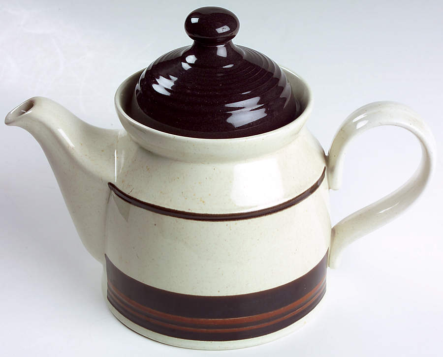 Bistro Brown Teapot & Lid by Royal Doulton-1