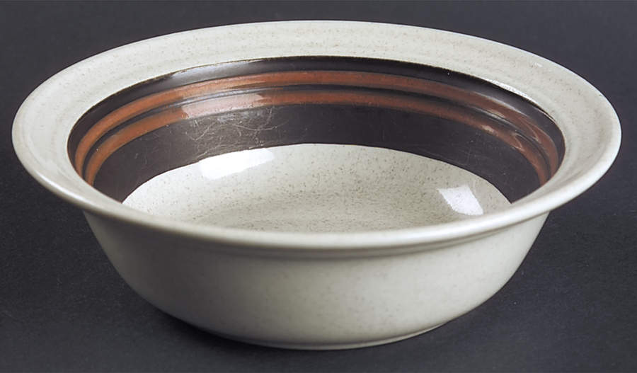 Bistro Brown Rim Fruit/Dessert (Sauce) Bowl by Royal Doulton-1