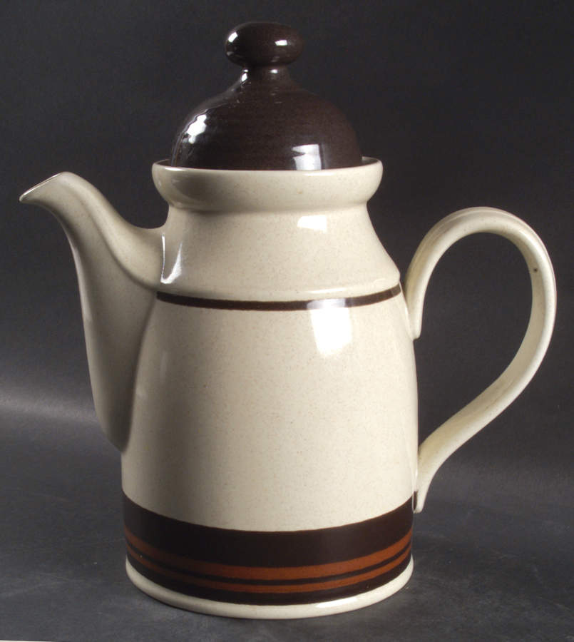 Bistro Brown Coffee Pot & Lid by Royal Doulton-1