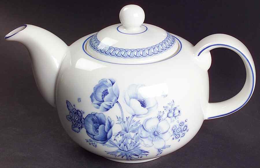 Blue Botanic Teapot & Lid by Royal Doulton-1