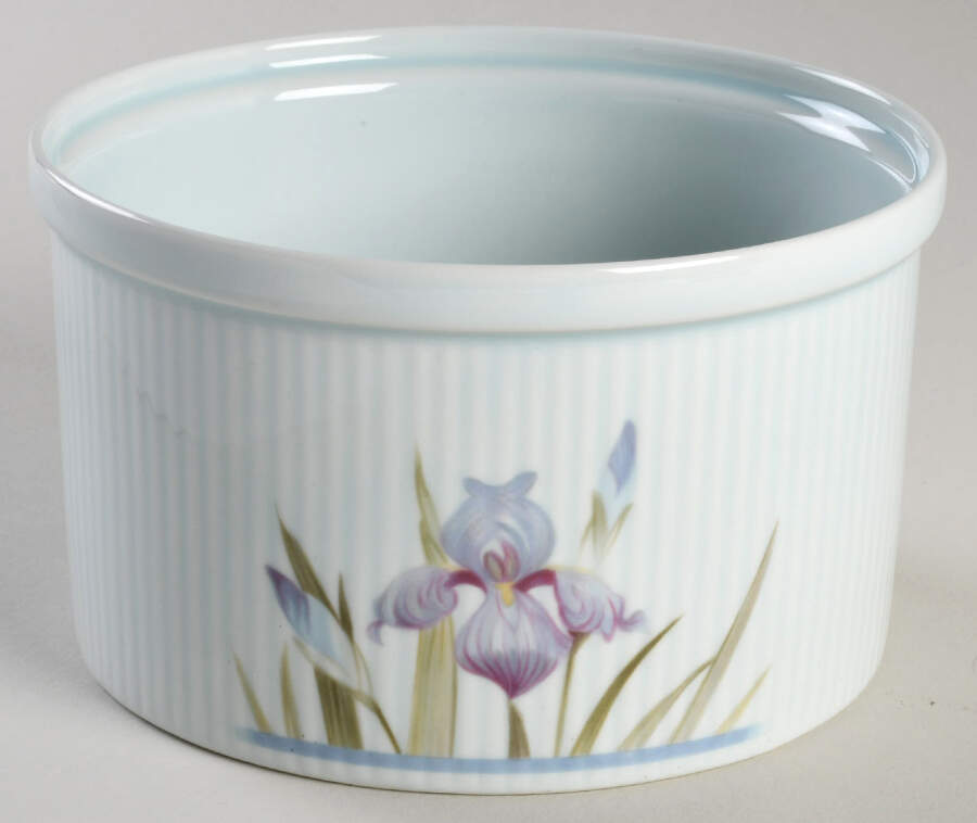 Blue Iris 5" Souffle by Royal Doulton-1