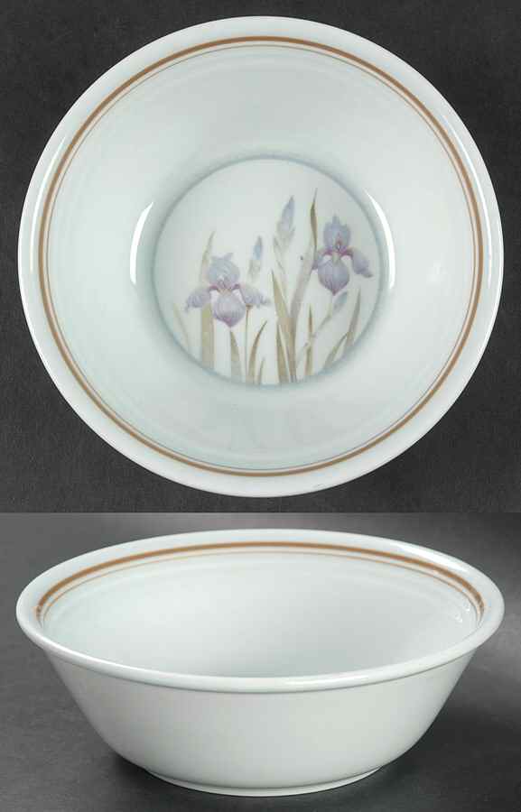 Blue Iris Coupe Cereal Bowl by Royal Doulton-1