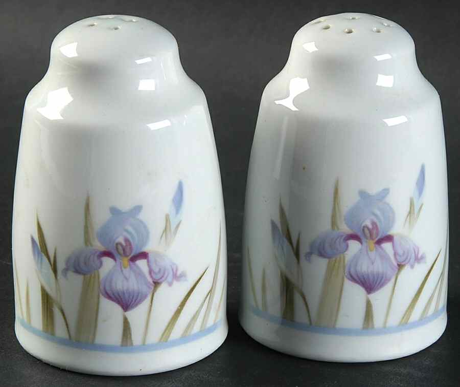 Blue Iris Salt & Pepper Set by Royal Doulton-1