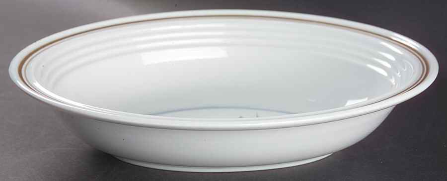 Blue Iris 10" Oval Vegetable Bowl by Royal Doulton-1