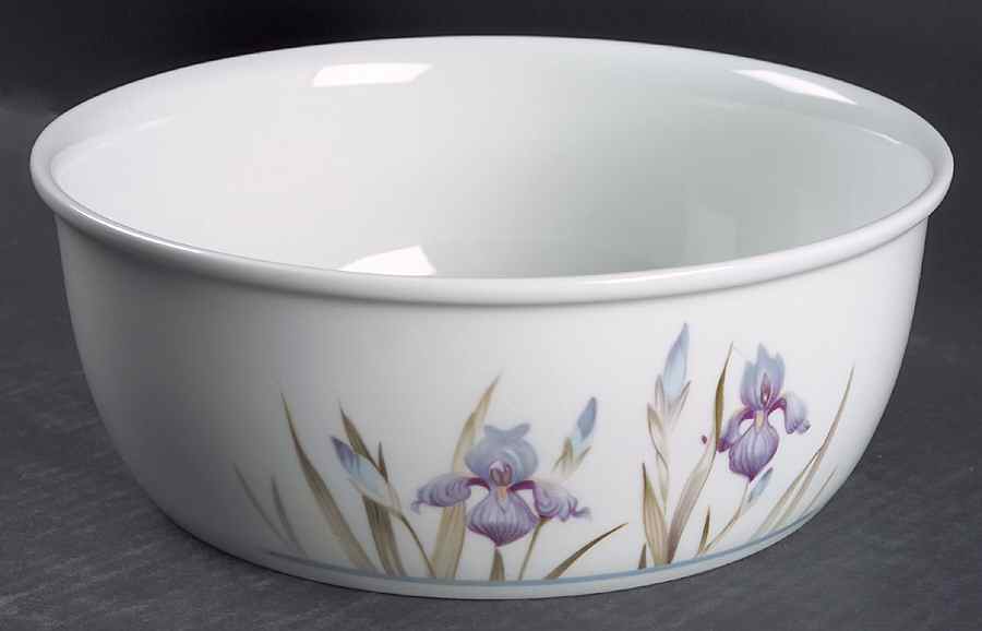 Blue Iris 9" Salad Serving Bowl by Royal Doulton-1